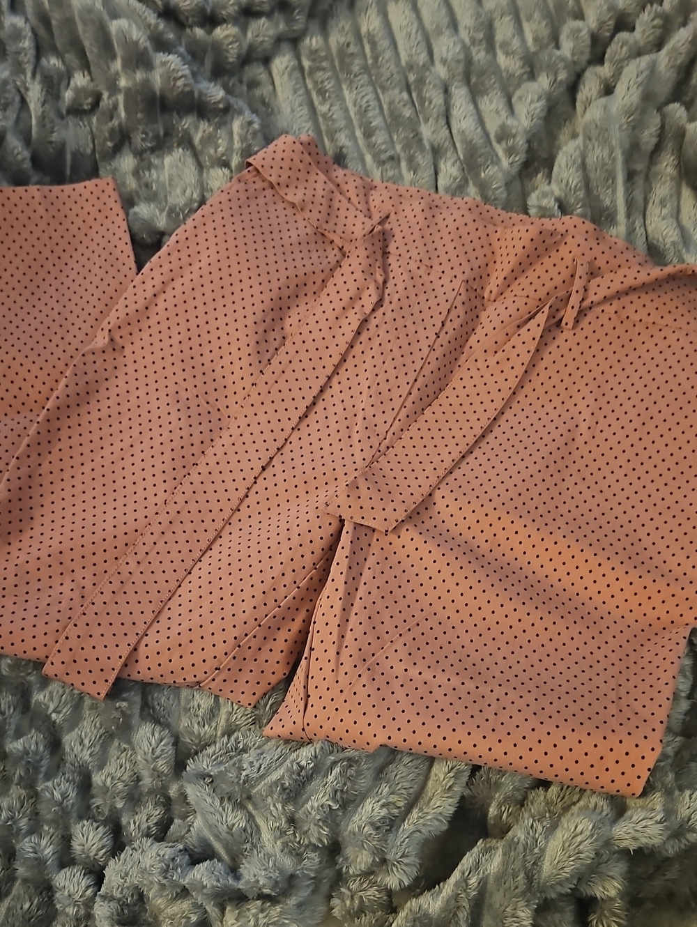 Jules & Leopold Blush Pink Polka Dot Capris